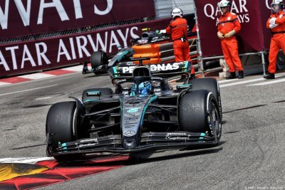 ’Déclenchons un arrosage automatique’&nbsp;: Russell se moque des règles de Monaco