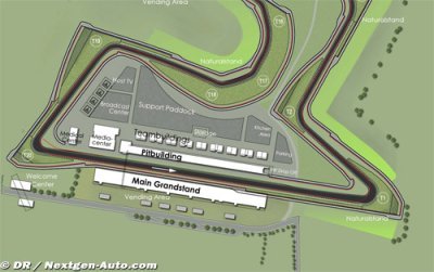 Construction goes quiet at US GP track site