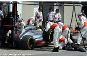 McLaren continue à avoir des problèmes dans les stands