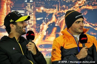 Sainz et Ricciardo ne prêtent pas attention au baquet Ferrari pour 2021