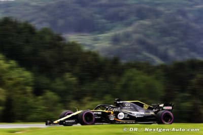 Les Renault F1 sur la 5e ligne à Spielberg