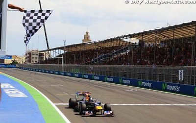Valence : Vettel avait battu les McLaren en 2010