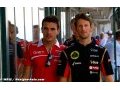 Grosjean, violemment touché par l'accident de Bianchi
