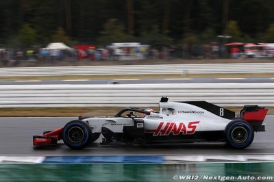 Même sous la pluie, les Haas ne manquent pas la Q3