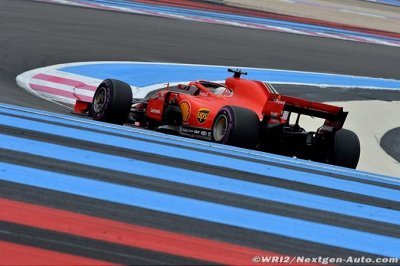 Mercedes et Ferrari (avec Leclerc) en piste au Paul Ricard