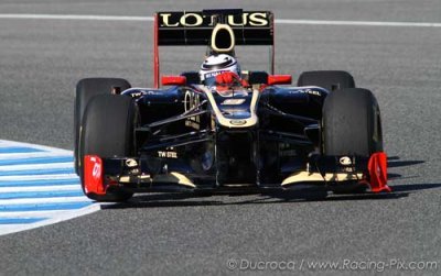 Raikkonen pleased after first run with Lotus E20
