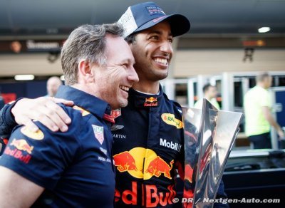 Horner confirme une prolongation à venir de Ricciardo