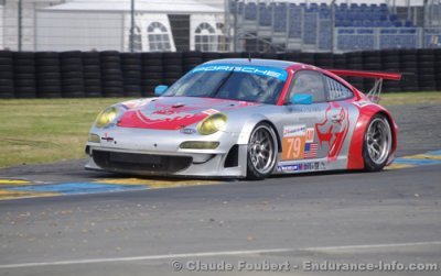 Patrick Pilet avec le Flying Lizard Motorsports en GTE Am