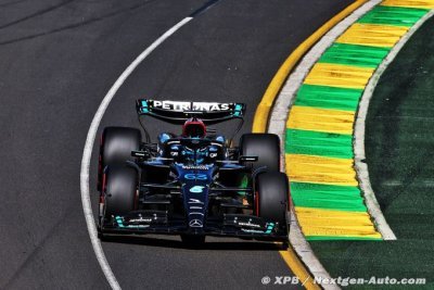 Russell salue un pas en avant de Mercedes F1, Hamilton se débat avec la W14
