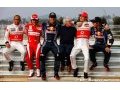 Today's F1 chargers recreate 1986 title finale photo