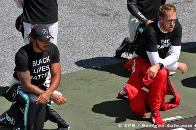 Vettel s’est agenouillé en Autriche par respect pour Hamilton