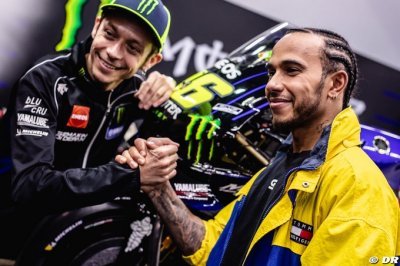 Hamilton crashed Rossi’s MotoGP bike - report