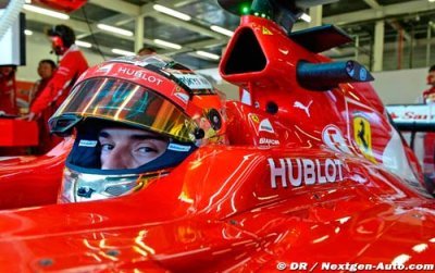 Bianchi ravi de sa journée d’essais avec la Ferrari F14T