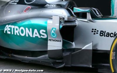 La Mercedes F1 W07 en piste dès le 15 février