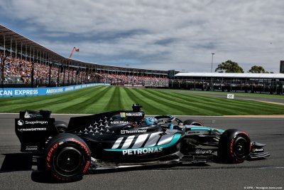 Russell signe la pole en Australie, Hadjar est 3e, Verstappen dans le mur