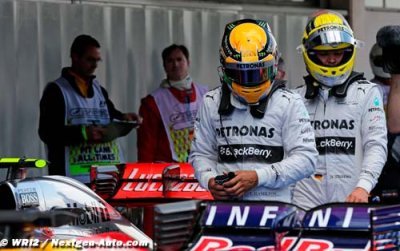 Mercedes se prépare à des tensions entre Hamilton et Rosberg
