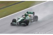 Giedo van der Garde fait la danse de la pluie