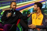 Hamilton considère Ricciardo 'bien trop talentueux' pour être réserviste en 2023