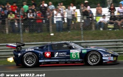 Les deux Ford GT/Robertson Racing en piste à la Journée Test