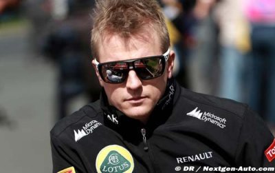 Raikkonen arrives in Abu Dhabi for practice