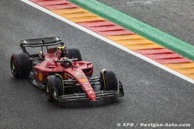 Sainz s’inquiète du rythme de Verstappen à Spa