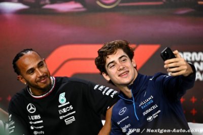 Hamilton salue le ’travail incroyable’ de Colapinto en F1