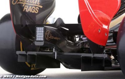 Fond plat et aileron arrière nouveaux pour Lotus