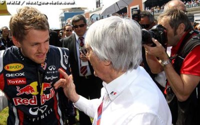 Ecclestone place déjà Vettel parmi les plus grands