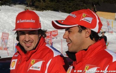 Alonso et Massa ont moulé leur baquet à Maranello