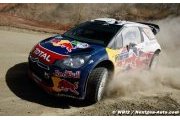 The Citroën DS3 WRC take up position