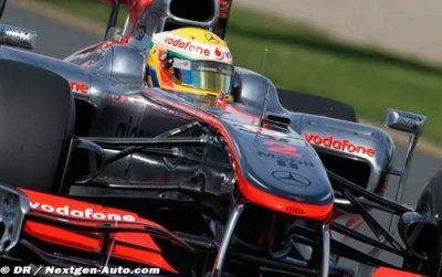 Hamilton sets the fastest time in the opening practice session