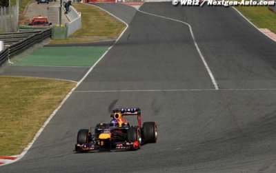 La Red Bull RB9, la moins rapide en ligne droite