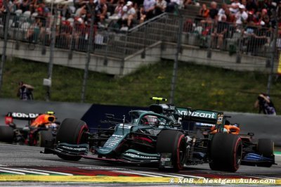 Aston Martin F1 finit son voyage en Autriche avec un accident et sans aucun point