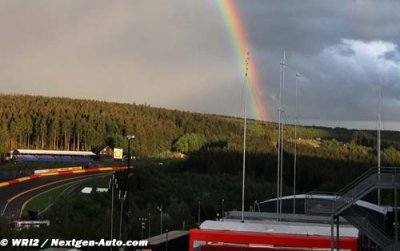 La pluie attendue à Spa-Francorchamps