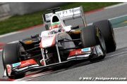 Barcelona Test: Pérez on top