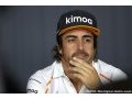 Alonso soutient McLaren malgré le 'chocolat-gate'