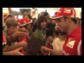 Vidéo - Alonso et Massa sur les lieux des séismes en Italie