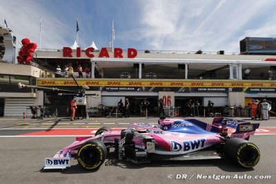 Peu de progrès pour les pilotes Racing Point en France