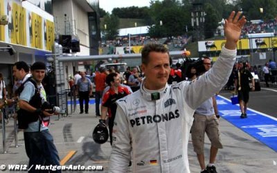 Schumacher ne dévoilera pas son avenir à Spa