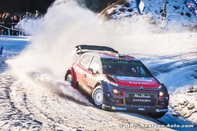 The Citroën C3 WRCs head for Swedish winter wonderland