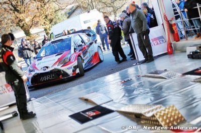 Toyota Gazoo Racing sets top-three time on first day of Rallye Monte-Carlo