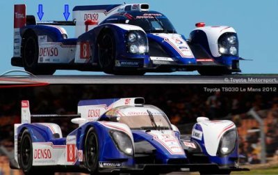 Les évolutions de la Toyota TS030 Spec 2013
