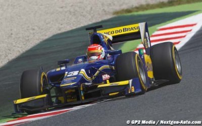 Barcelona, Race 2: Nasr wins first GP2 race on 50th start