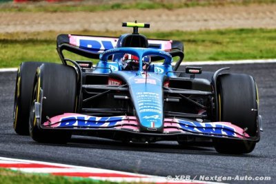 Alpine F1&nbsp;: Ocon se qualifie cinquième au volant d’une A522 ’géniale’