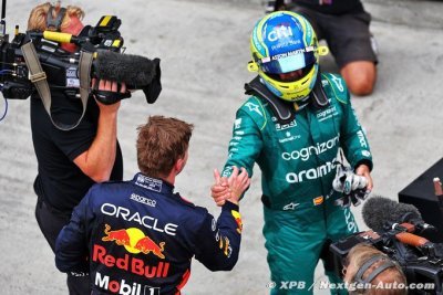 Verstappen révèle son ’admiration’ pour Alonso