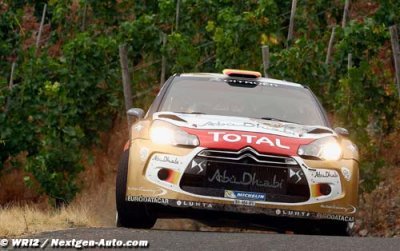 Sordo et Loeb en lutte pour la victoire