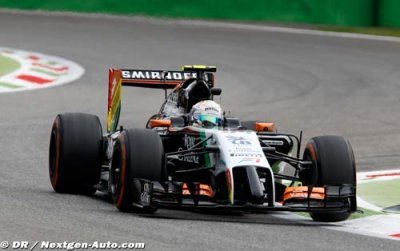 Juncadella en piste à Interlagos sur la Force India