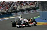 Sauber n'a pas pu rentrer dans le top dix