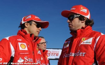Seat fitting for Alonso and Massa