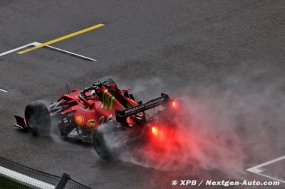 Leclerc a roulé en qualif pour progresser avec Ferrari sur le mouillé